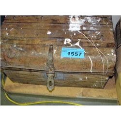 Vintage metal trunk