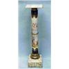 Image 1 : A pair of antique French Sevres porcelain pedestals with gilt bronze mountings. Each handpainted wit