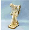 Image 1 : ROYAL WORCESTER - An English porcelain figure of a semi-nude female bather. 25" high. Underglaze mar