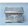 Image 1 : A fine antique German WMF silverplated bronze jewellery casket. Of rectangular shape, relief decorat