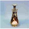 Image 1 : "Erbluht." - A fine antique Old Vienna porcelain portrait vase. The conical vase with applied scroll