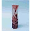Image 1 : EMILE GALLE - A rare French artistic glass vase. With carved and fire-polished finishing. Approx. 10