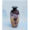 Image 1 : ART NOUVEAU - EMILE GALLE. "Fuchsia." A fine mould blown cameo glass vase. The oviform body with elo