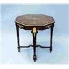 Image 1 : An unusual form of antique French transitional style marquetry and bronze inlaid occasional table. T