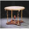 Image 1 : A fine antique French gilt bronze and mahogany centre table in the manner of Francois Linke. The cir