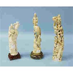FRITZ PREISS (1883-1943) German school. "Thirst." A very fine carved cabinet size ivory sculpture of
