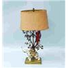 Image 1 : An antique French gilt bronze and Samson porcelain table lamp in form of elephant figure as an inkwe