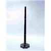 Image 1 : ART DECO - A macassar ebony and ivory inlaid floor lamp base in taste of Ruhlman. Approx. 65" high..