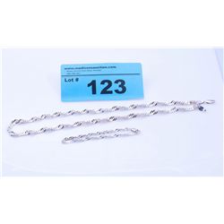 STamped 925 sterling silver necklace and bracelet