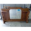 Image 1 : Antique oak mirrored back sideboard hutch
