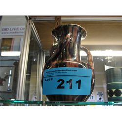 Awaji Japan 3 handled studio art pottery vase