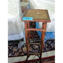 Wicker rattan plant pedastol