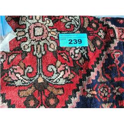 Approx 4F x F hand knotted persian area rug runner