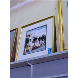 Framed print - palm trees