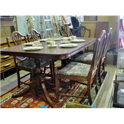 6pc federal style mahogany dining room suite;