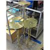 Image 1 : Lot of 5 adjustable height brass pedastols
