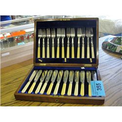 Vintage heavily hallmarked dinnerware cutlery