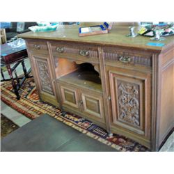 Early victorian carved oak sideboard circa 1870