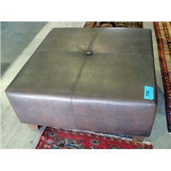 Brown leather contemporary living room hassack