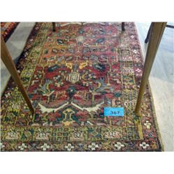 Approx 3F by 10F hand knotted persian area rug