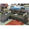 Image 1 : Brown contemporary 2pc sectional sofa with 2