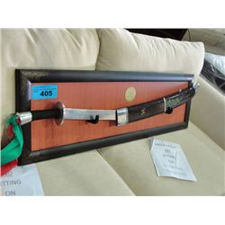 Imperial sword of the samurai wall display