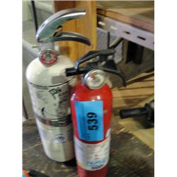 2 fire extinguishers