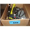 Image 1 : Box of assorted tools; rachets, hammer, wrenchs
