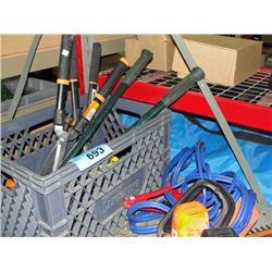 Shelf lot of assorted tools; orbital polisher,
