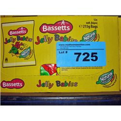 One box of bassetts jelly baby candies