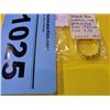 Image 1 : Natural blue sapphire ring gold plated over