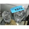 Image 1 : 2 signed crystal pieces, one cigar snuffer and one