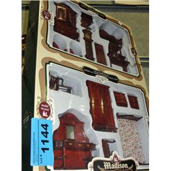 Cherry victorian doll house set - solid wood