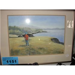 Framed original water color painting