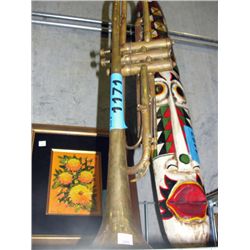 Vintage brass trumpet