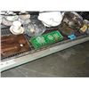 Image 1 : Shelf lot of collectables and dishes, etc