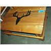 Image 1 : Hand crafted wooden coffee table with western