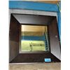Image 1 : Large comtemporary dark wood framed bevelled