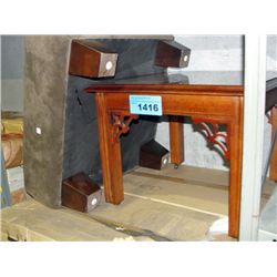 Shelf lot of furniture; footstool, small end table