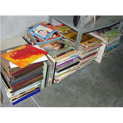 2 shelf lots of vintage records