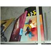 Image 1 : 4 assorted oil on canvas transfer prints