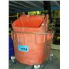 Image 1 : Orange janiters mop bucket