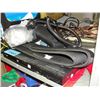 Image 1 : Shelf lot of misc; dvd player, air pumps etc