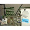 Image 1 : Shelf lot of misc storage parts organizers etc