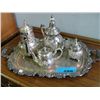 Image 1 : 6pc silver plated tea set