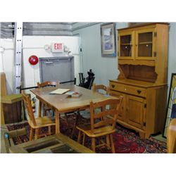 Vilas solid maple 7pc dining room suite;