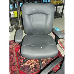 Dark blue gas lift office chair