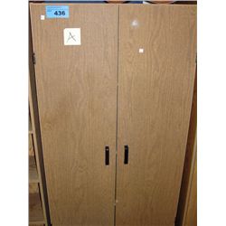 Approx 5F tall 2 drawer storage cupboard