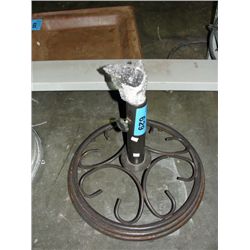 Metal patio umbrella stand