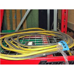 Heavy duty black and yellow extention cord